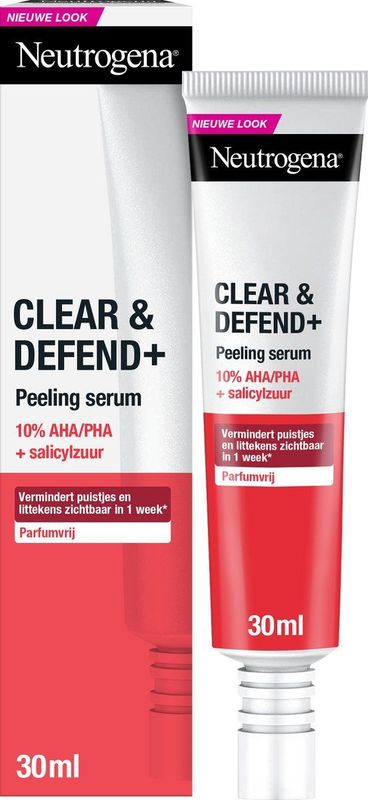 Neutrogena - Clear & Defend+ Peeling Serum - 30ml - Parfumvrij