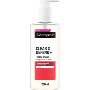 Neutrogena - Clear & Defend+ - Reinigingsgel - 200 ml - Ongeparfumeerd