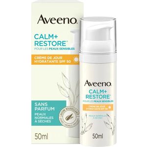Aveeno Calm+RESTORE Zonnebrandcrème - SPF 50 - 50 ml - Geurvrij