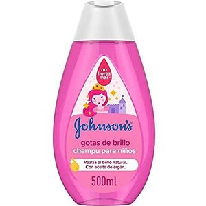 Johnson's Baby Glansdruppels shampoo voor kinderen, glanzend haar, zacht en zijdeachtig - 500 ml (1 stuk)