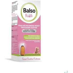 Balso Kids Hoestsiroop zonder suiker 125 ml + pipet