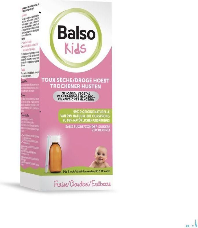 Hoestsiroop - Aardbei - Suikervrij - 5ml Pipet