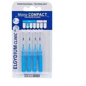 Elgydium Clinic Mono COMPACT Interdentale Borstel Fine 0,8mm Blauw 4 Tandenborstel