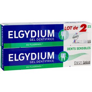 Elgydium Gevoelige Tanden Tandpasta Gel Set van 2 x 75 ml