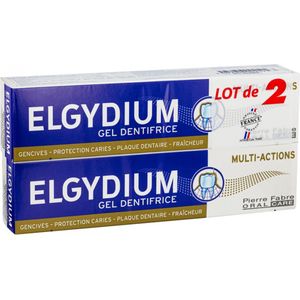 Elgydium Multi-Action Tandgel Set van 2 x 75 ml