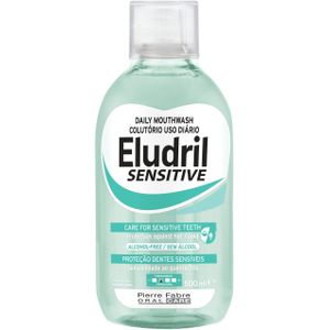 Eludril - Sensitive - Mondspoeling - 500ml - Alcoholvrij - Zachte Menthol