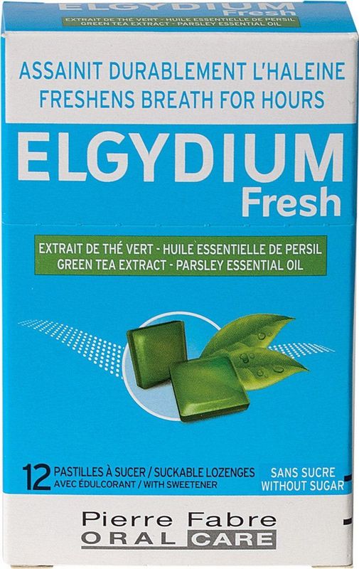 Elgydium - Fresh Zuigtabletten - 12 Stuks - Keeltabletten