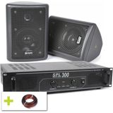 SkyTec - Complete Garageset - Geluidsinstallatie - Inclusief Luidsprekers en Versterker