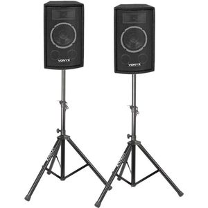 Passieve speakers - Vonyx SL6 - Set van 2 speakers met 6'' woofer 500W max. (set) - Incl. statieven