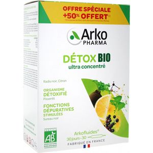 Arkopharma Arkofluides Détox Bio 20 Ampullen + 10 Ampullen Gratis