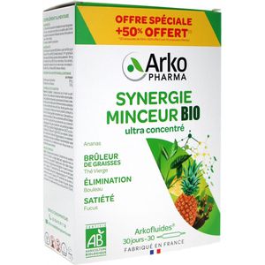 Arkopharma Arkofluides Organische Afslank Synergie 20 Flacons + 10 Gratis Flacons