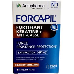 Forcapil Keratine+ Caps 60  -  Arkopharma