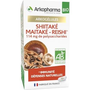 Arkopharma Arkogélules Shiitaké Maitaké-Reishi Bio 40 Gélules