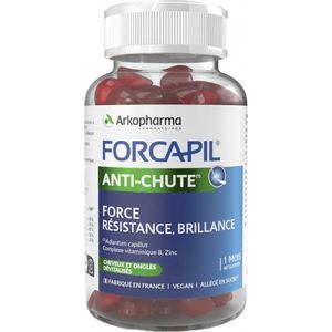 Forcapil - Anti-haaruitval - 60 Gummies - Abrikozensmaak - Veganistisch