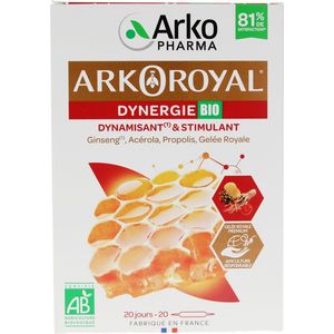 Ginseng - Ampoules Buvables - Complément Alimentaire - Ginseng, Acérola, Propolis, Gelée Royale