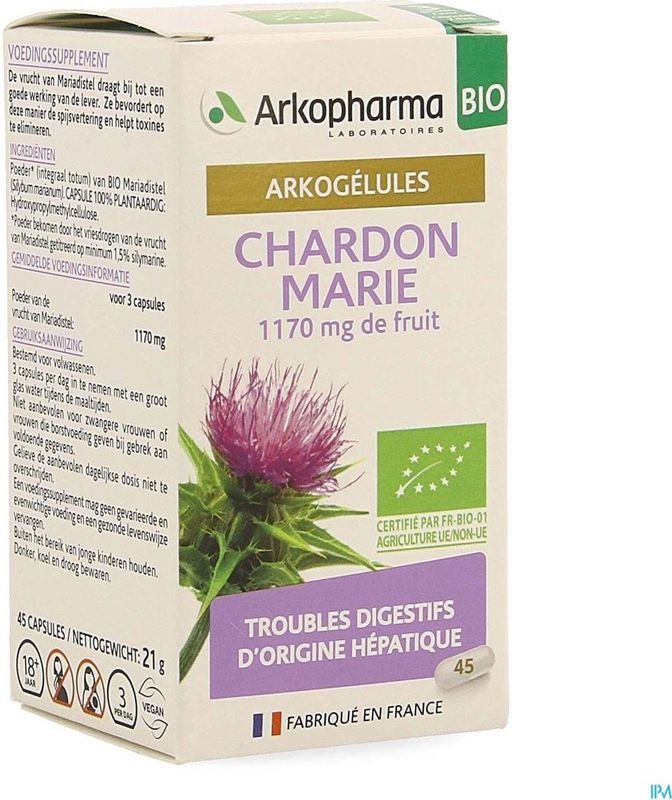 Arkocaps Mariadistel Bio Caps 45 Nf