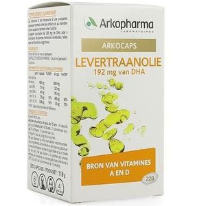 Arkopharma - Levertraanolie - Voedingssupplement - 250 mg DHA