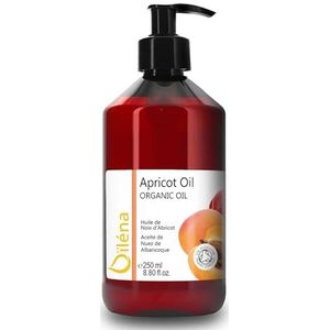 Oïléna - Biologische koudgeperste abrikozenolie | Hydraterend gezicht, lichaam, haar | basis voor etherische oliën | Anti-aging, wasverzachter | Vitaminen, 250 ml