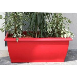 Bloempot Riviera Rood Plastic Rechthoekig 80 x 40 cm 80 x 40 x 32 cm