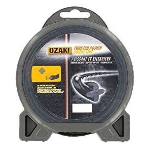 Greenstar OZAKI 507508 nylon spiraaldraad, Ø 2 mm, lengte 15 m, Twisted Power Silent Line
