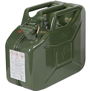 Greenstar - Jerrycan 10 l - Metalen Jerrycan - Penvergrendeling - Roestvrije Binnenbehandeling - Standaard voor Transport van Gevaarlijke Stoffen