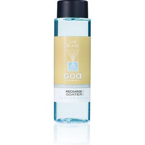GOA Navulling  Wit Linnen - 260ml - Huisparfum - Geurstokjes