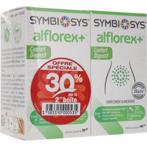 Biocodex Symbiosys Alflorex+ Spijsverteringscomfort Verpakking van 2 x 30 Capsules