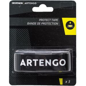 Beschermtape voor tennisracket artengo protect tape zwart set van 3