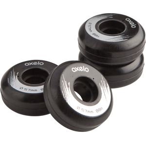 4 skatewielen street 57mm/88a zwart