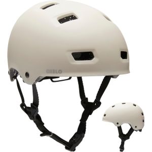 Ultralichte helm voor skaten, skateboarden en steppen mf900 beige