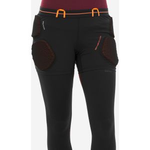 Crashpant voor skiën en snowboarden voor dames dsh 500 zwart