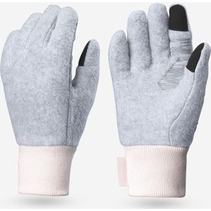 Fleece handschoenen hike 500 voor kinderen grijs