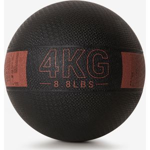 Medicine ball 4 kg rubber sepia