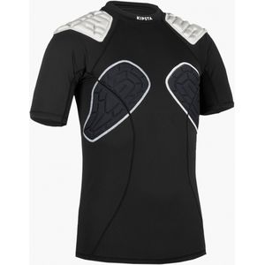 Shoulder pad voor rugby voor dames r500 zwart/wit