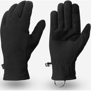 Fleece handschoenen voor bergtrekking mt100 zwart