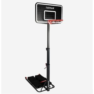 Inklapbare basketbalpaal b100 easy box op wielen verstelbaar 2,40 m tot 3,05 m