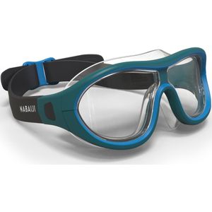 Zwembril swimdow universele maat blauw zwart heldere glazen