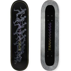 Skateboard deck composiet dk900 fgc maat 8" zwart