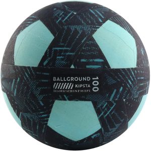 Straatvoetbal ballground 100 maat 4 blauw/zwart