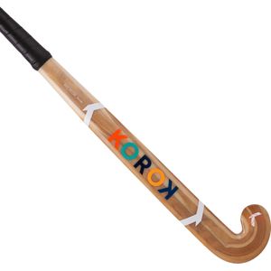 Zaalhockeystick voor beginnende kinderen hout fh100 meerdere kleuren