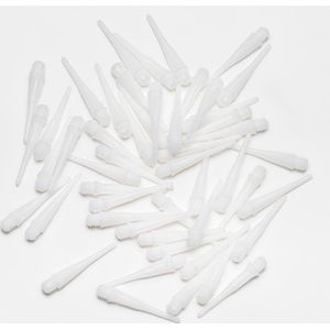50 plastic dartpunten (soft tip) wit