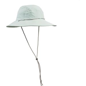 Uv-werende wandelhoed voor dames mt500 lichtgroen