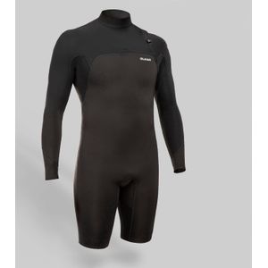 Shorty wetsuit voor surfen heren 900 lange mouwen no zip neopreen 1,5 mm zwart