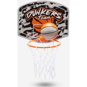 Minibasketbalbord voor kinderen/volwassenen sk100 dunkers oranje/grijs