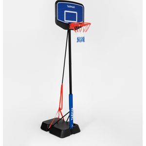 Basketbalpaal kind k900 dunk verstelbaar van 1,60 m tot 2,20 m blauw/zwart