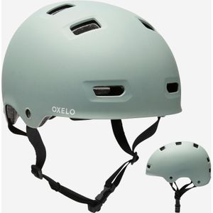 Helm voor inlineskaten skateboarden steppen mf500 licht kaki
