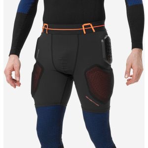 Crashpant voor skiën en snowboarden voor heren dsh 500 zwart