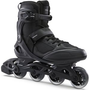 Fitness skates voor volwassenen fit100 zwart zilver