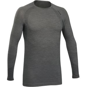 Naadloos herenshirt met lange mouwen voor bergsport wol
