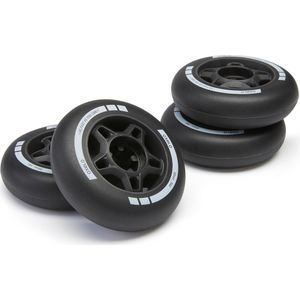 4 wielen voor fitnessskates fit 80 mm 84a zwart